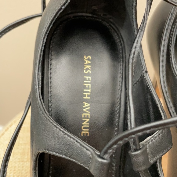 Sak’s Fifth Avenue Caitlyn too lace up heels 7 - Picture 4 of 10